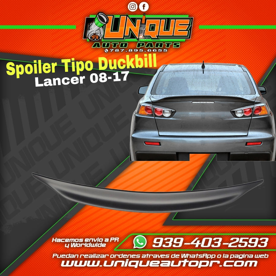 Spoiler Lancer 08-17 Tipo Duckbill
