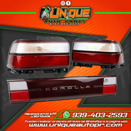 Combo Focos Traseros JDM Corolla 93-97 3pcs