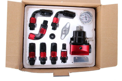 Regulador de Gasolina 6AN con Fittinhs &  Reloj