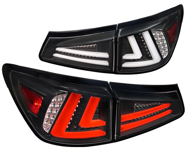 Focos Traseros Lexus IS 06-13 Negro DRL